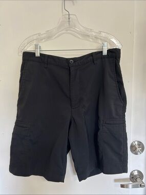 Chaps Golf Men's Black Cargo Shorts - Lightweight Casual Utility